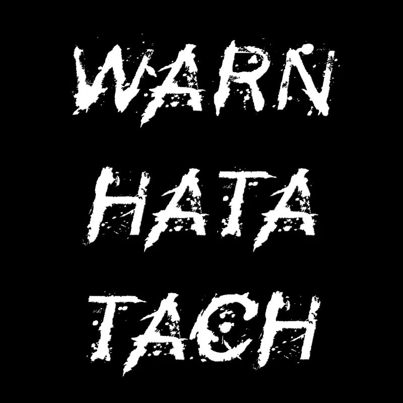 WARN HATA TACH Geschenk Idee Montag