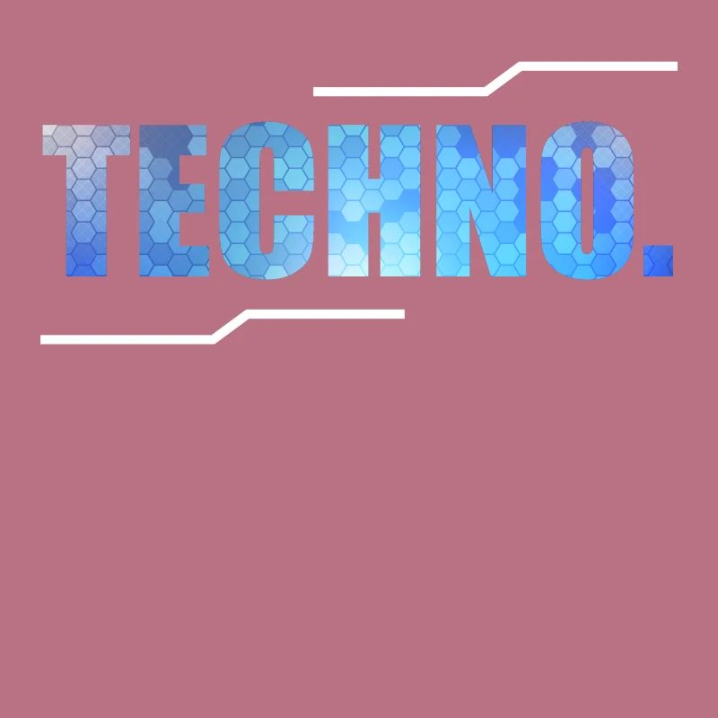 A Techno Tee For Music Lovers Saying "Techno."