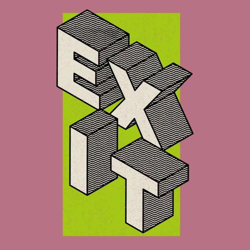 Exit - take the exit - in green