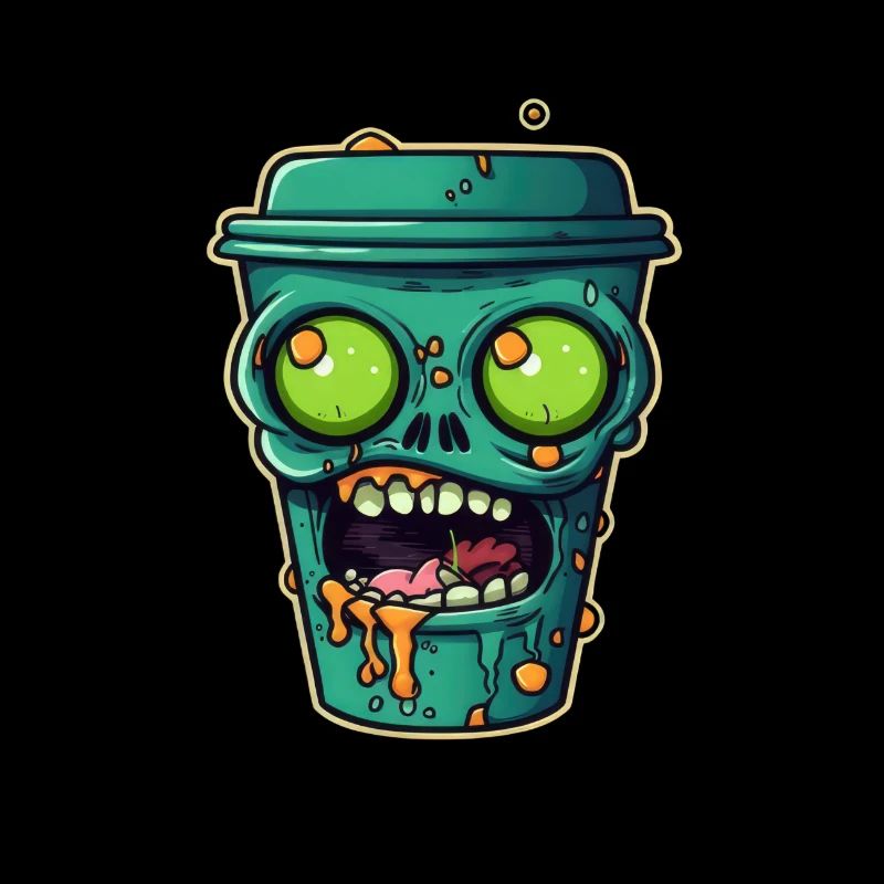 Halloween coffee mug - creepy coffee mug
