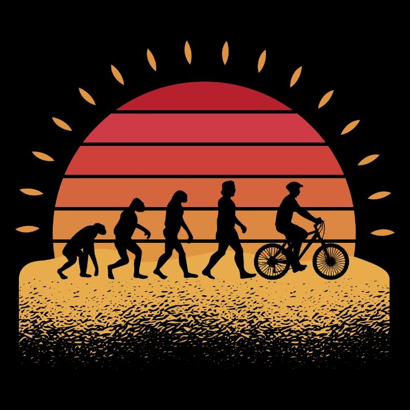 Radfahrer Fahrradfahrer Rad Evolution Fahrrad