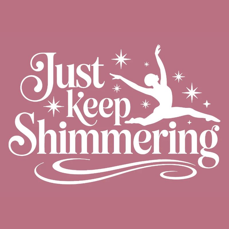 Schimmern Sie einfach weiter Synchronschwimmer
