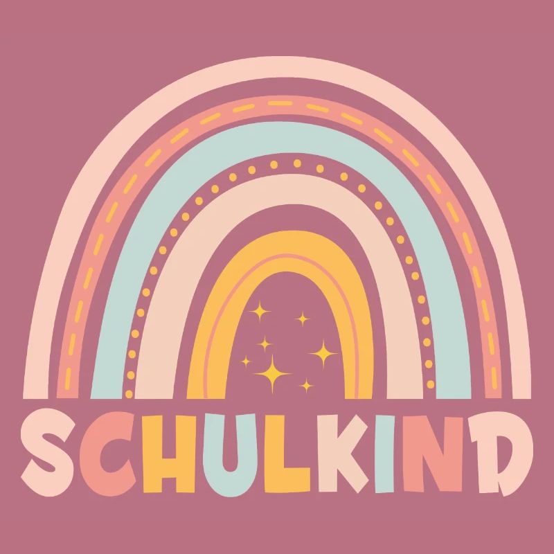 Schulkind Bunter Regenbogen