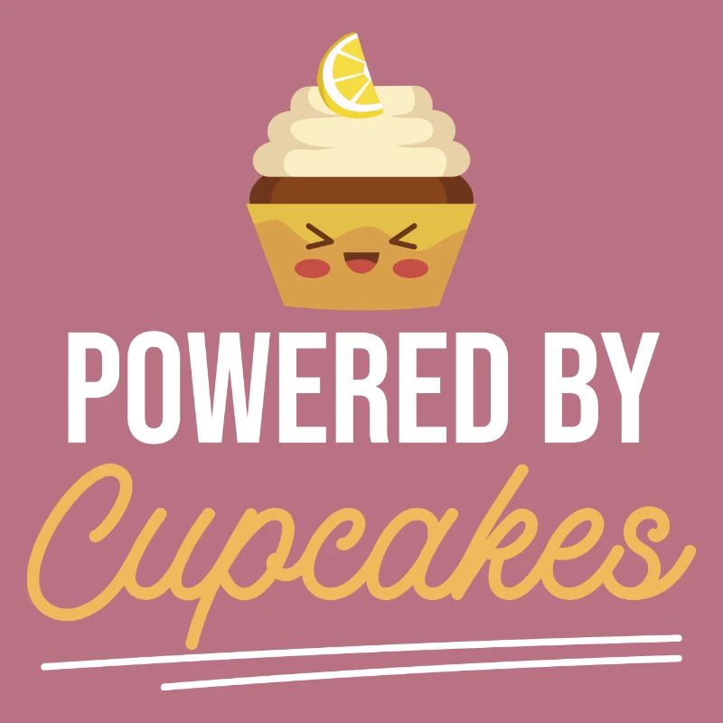 Baking Baker Pastry Chef Funny Powered By Cupcakes