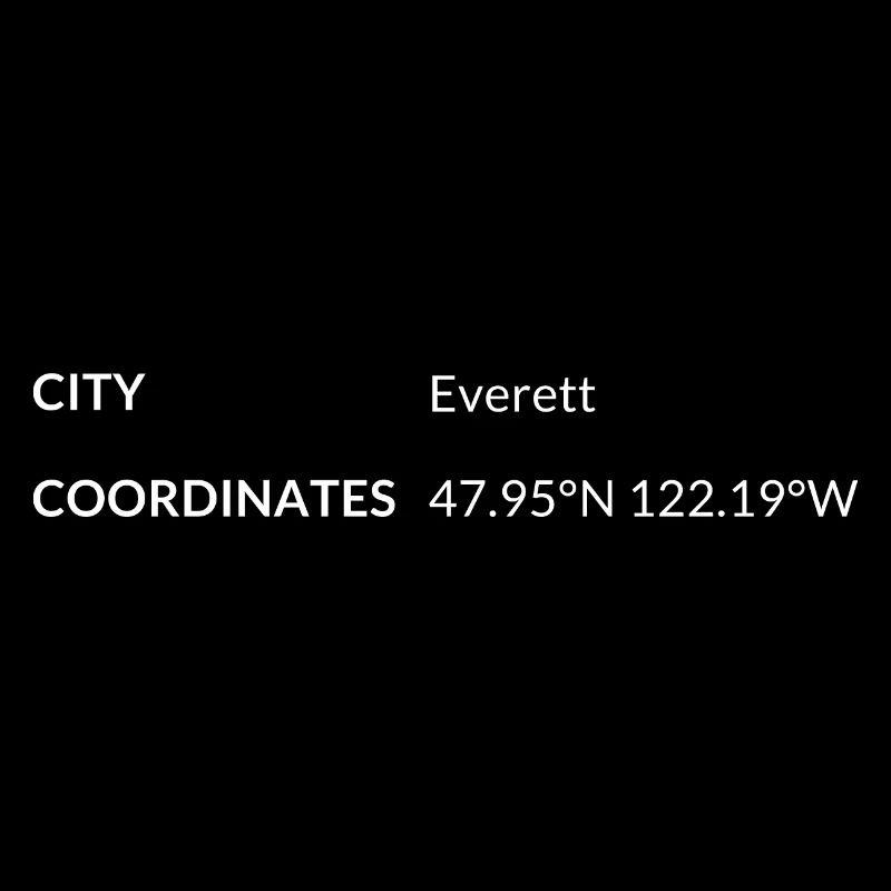 Everett, Washington, États-Unis les coordonnées