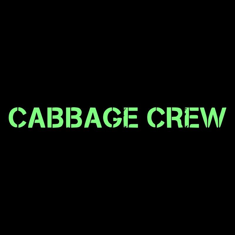 Cabbage Crew Lettering Vegan