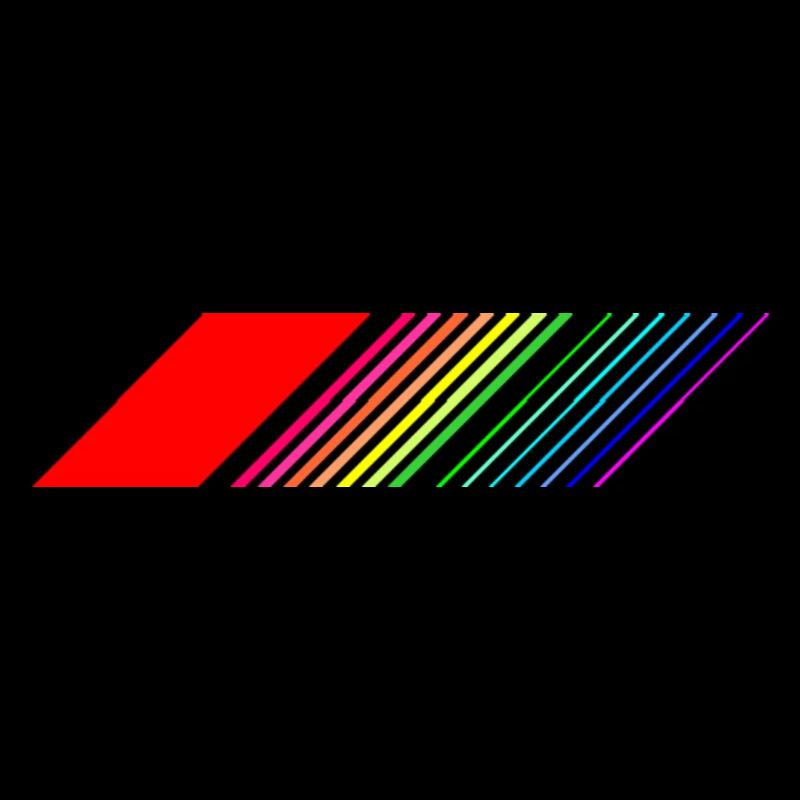 Rainbow Stripes - Diagonal - Rétro / Gay Pride