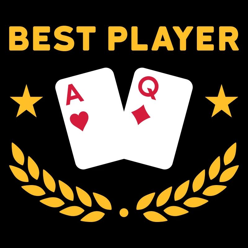 Best player (playing cards, stars, laurel wreath)