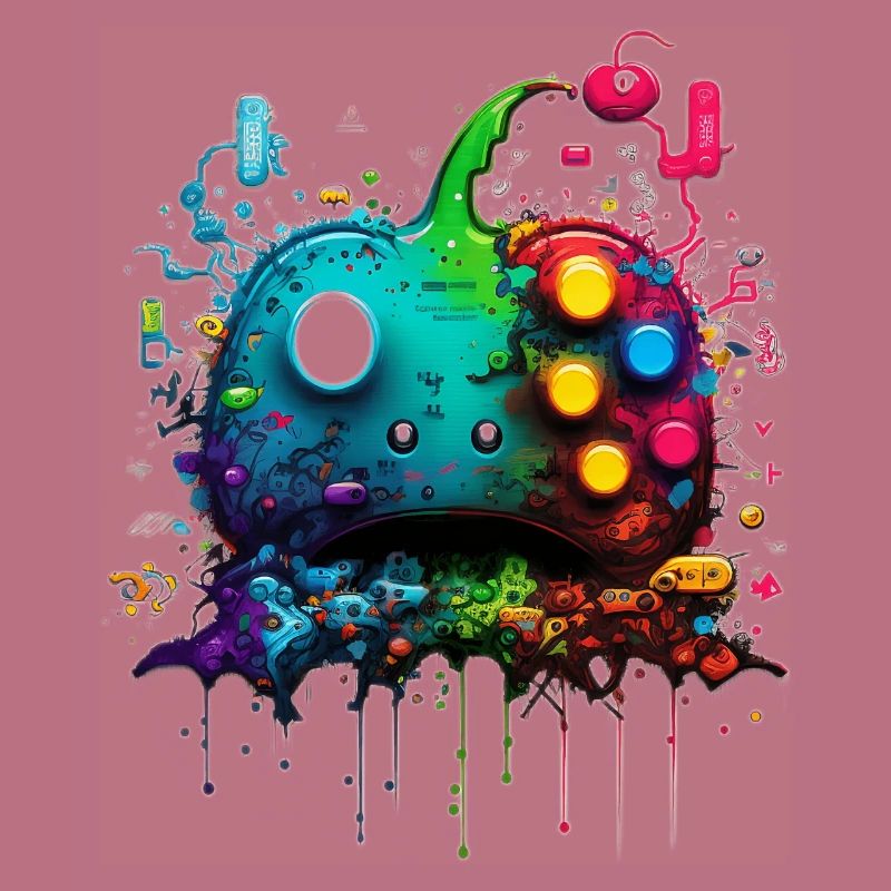 Neon Gaming Controller / Kontroller