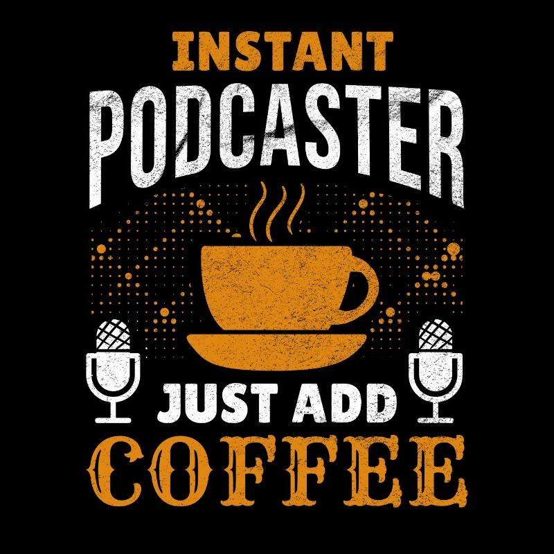Podcaster Café Podcasting Caféine Microphone