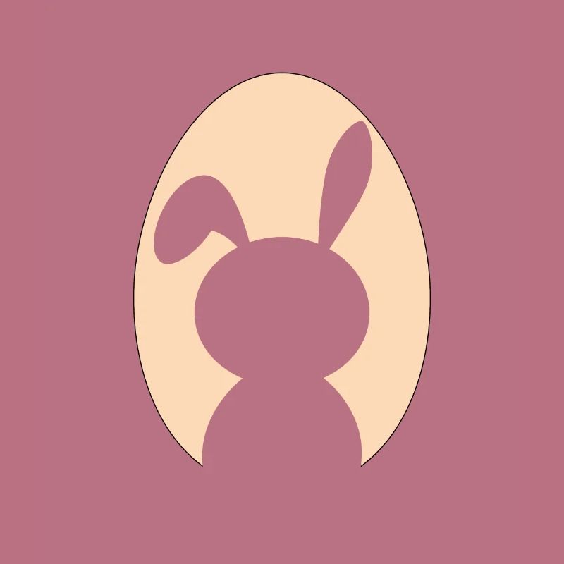 Rabbit Rabbit Easter Easter Silhouette