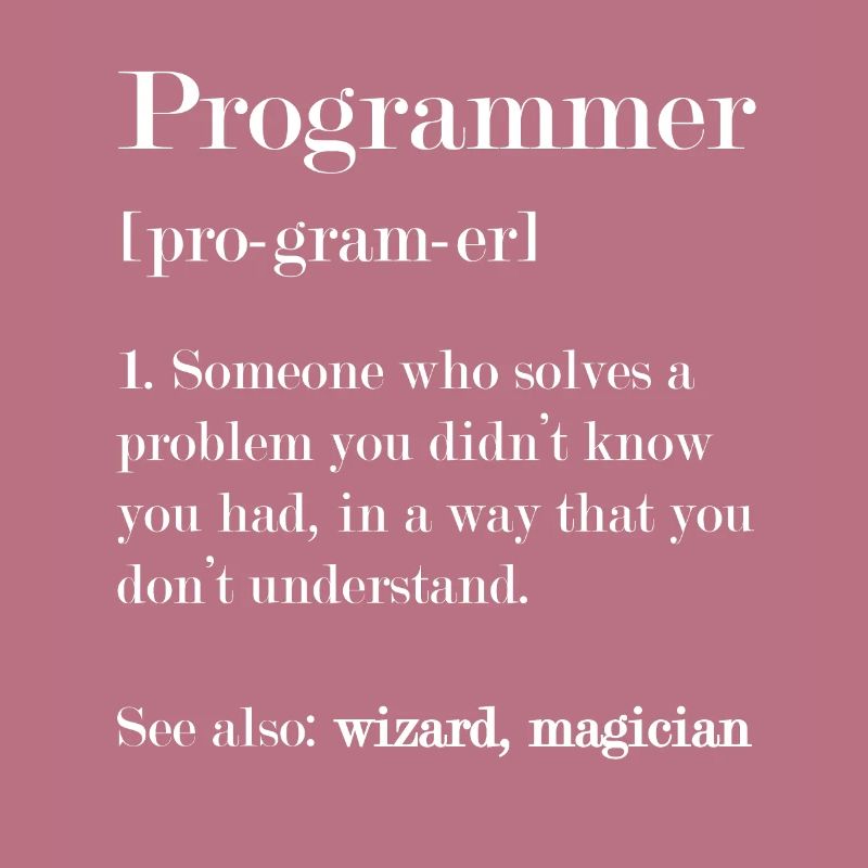 Définition du programmeur