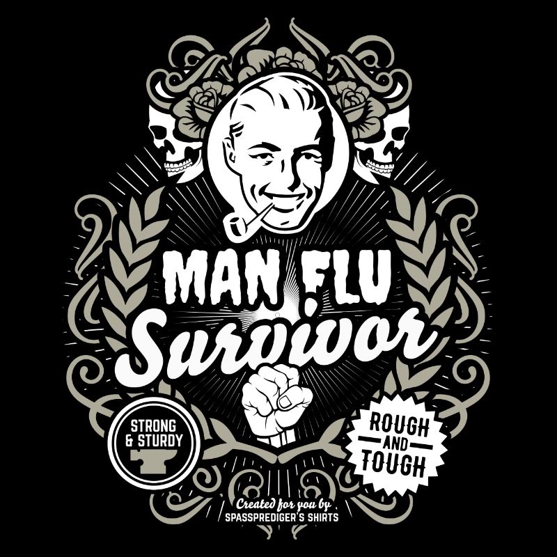 Man Flu Survivor lustiges Sprüche Design