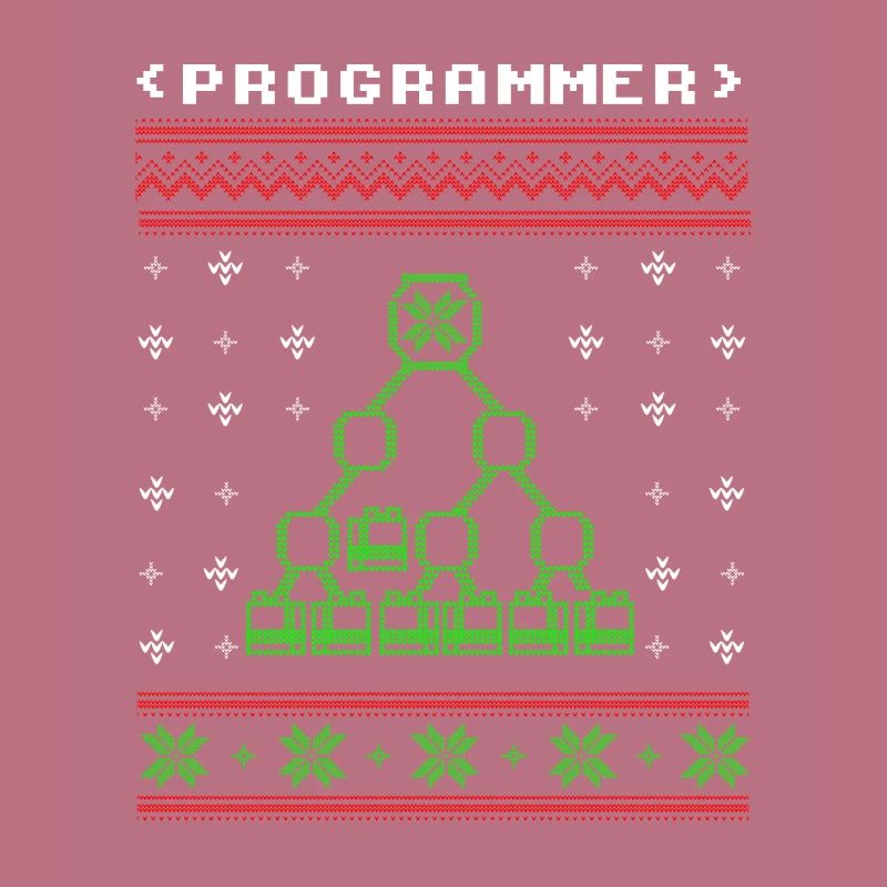 Programmierer Computer hässliche Weihnachtspullover Geschenk
