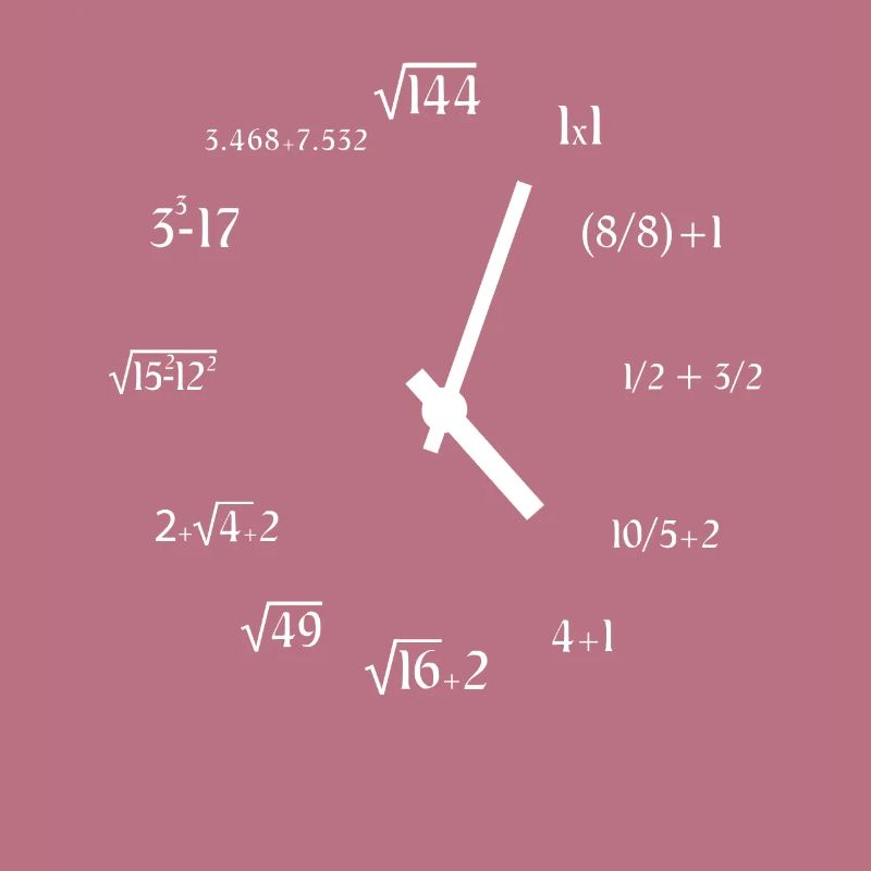 Math Clock Funny Mathematics Clock Meme Math Clock
