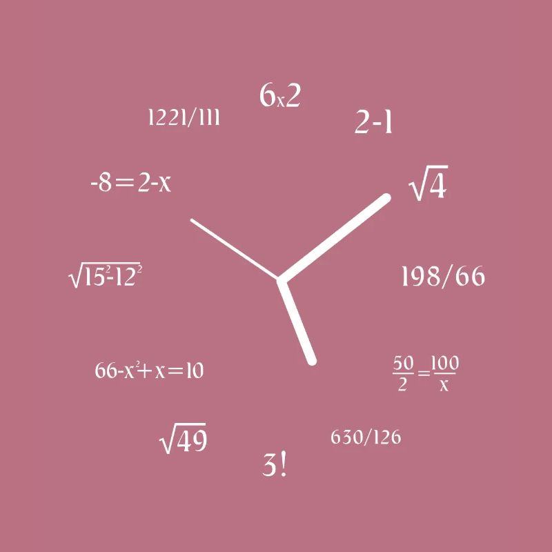 Math Clock Math Meme Math Lover Joke Math