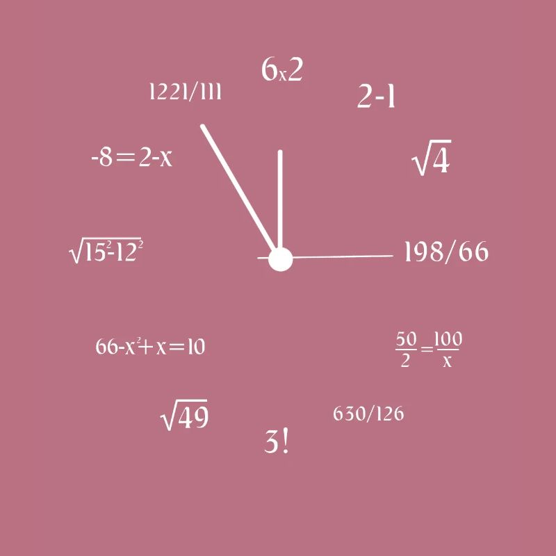 Mathematician Math Clock Math Meme Joke Math