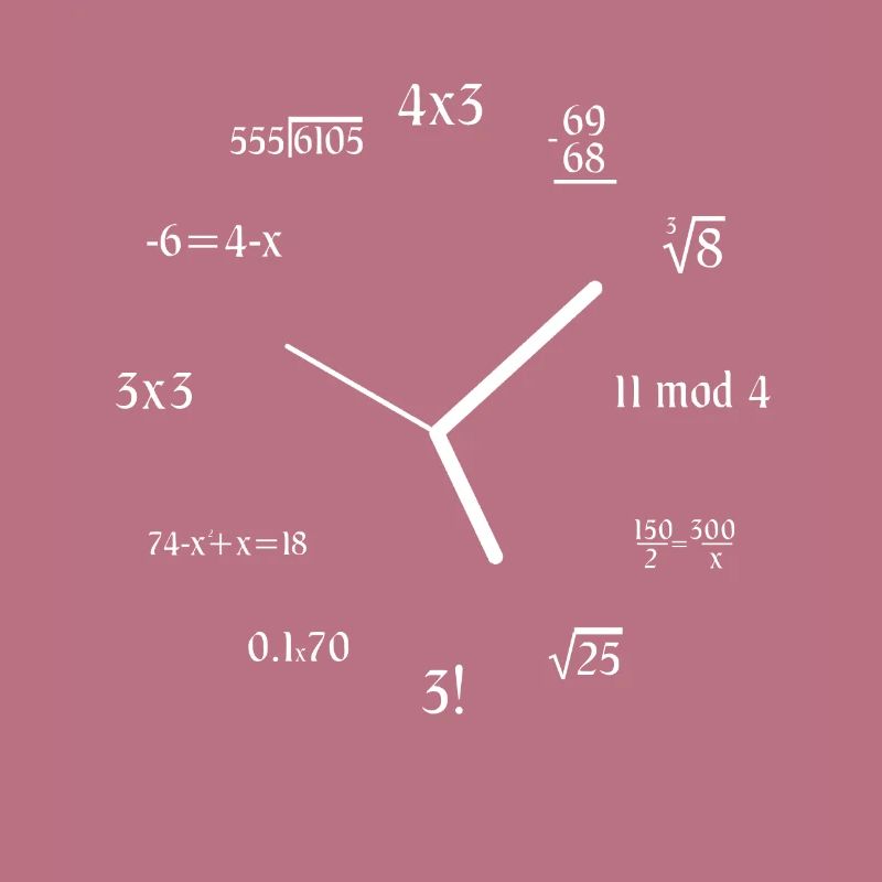 Equation Formula Math Meme Math Jokes Math Clock