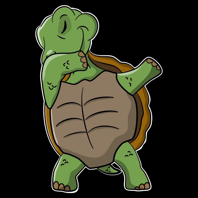 Dabbing Schildkröte