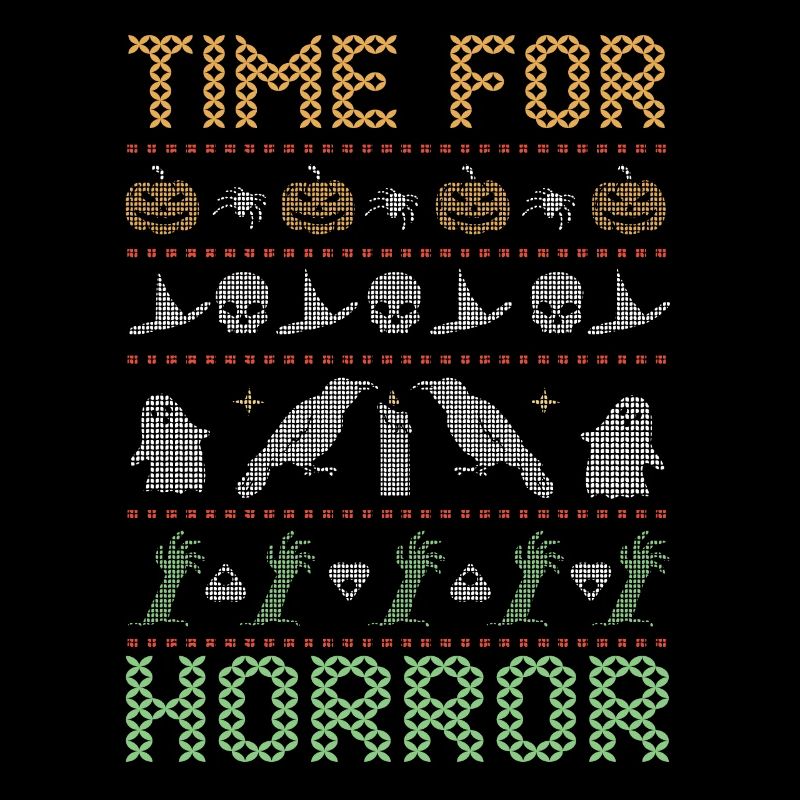 Stitch Pattern Horreur Créatures Halloween