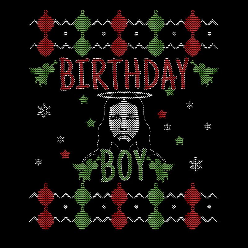 Stitch Pattern Naissance Garçon Moche Jour de Noël Jésus