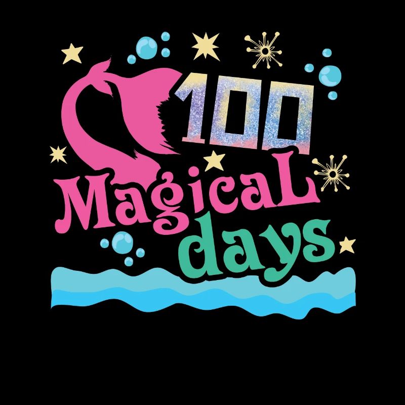 Mermaid Student 100th Day Magic 100 jours d’école