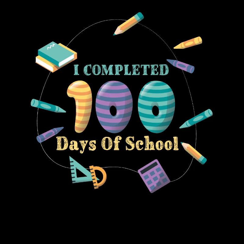 Drôle 100e jour terminé 100 jours d’école