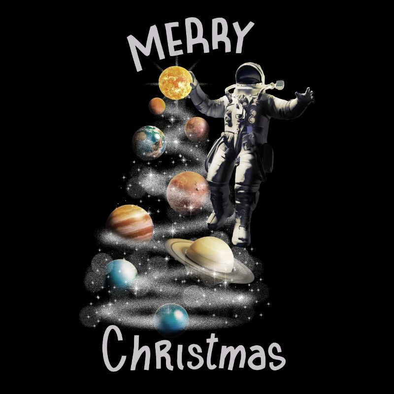 Noël dans l’espace Astronaute du système solaire