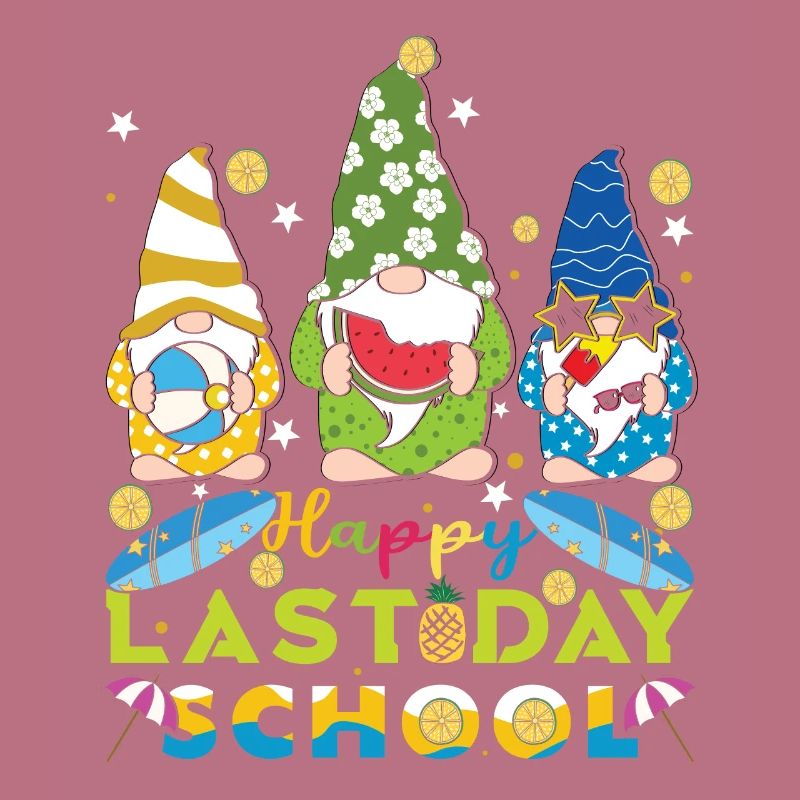 Gnome Bye School Happy Last Class Teacher Student
