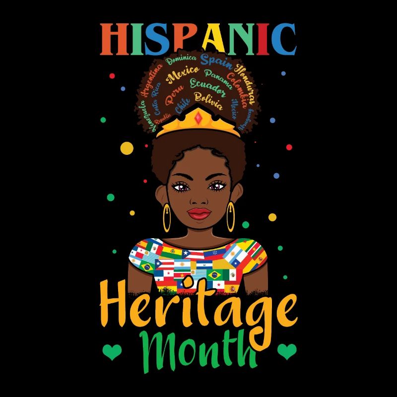 Mädchen Afro Hispanoamerikaner Nationales Hispanisches Erbe