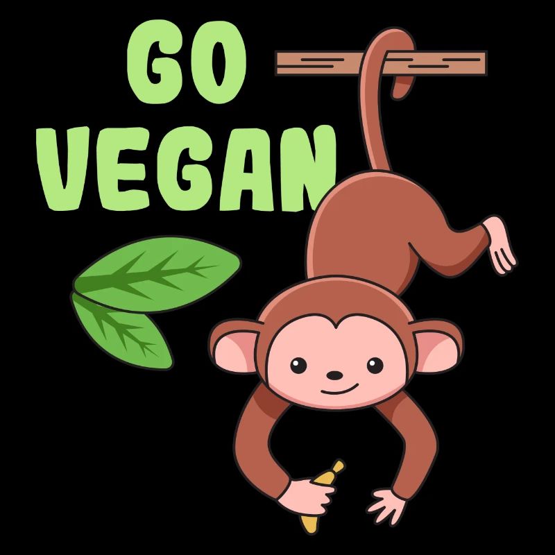 Monkey design for proud vegans