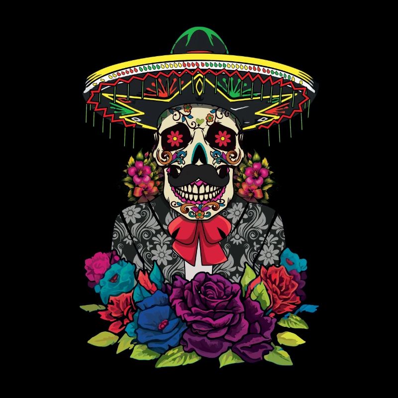 Sugarskull Cinco De Mayo Muertos Taco Sombrero