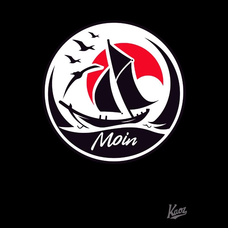 Moin sagen und mit Boot Segeln