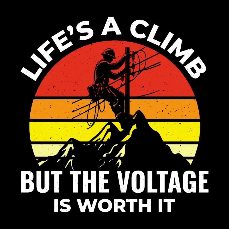 Lineman Voltage Climb Power Work Inspirierend