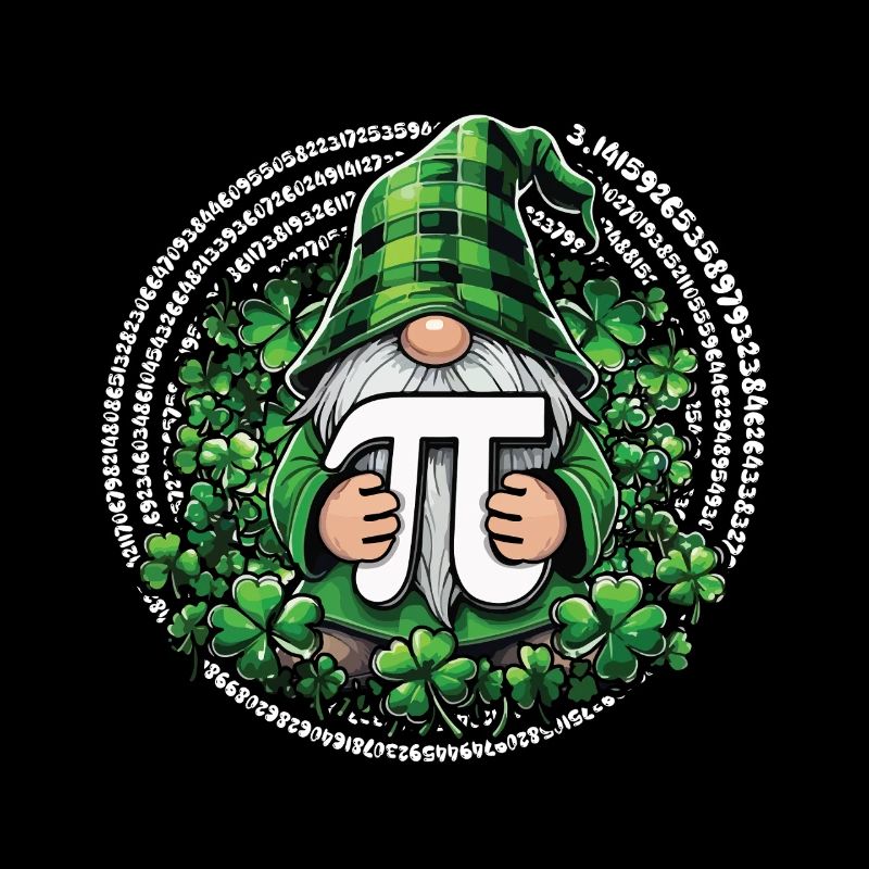 Pi Tag Gnom im Kleeblatt Look