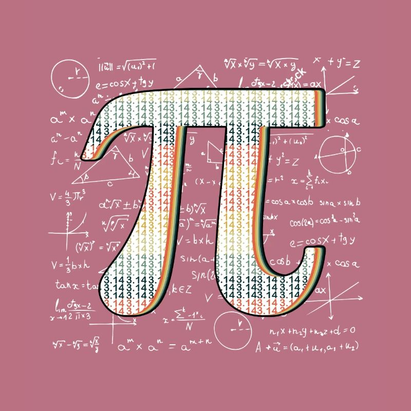 Pi Day Numbers Icon Math Geek