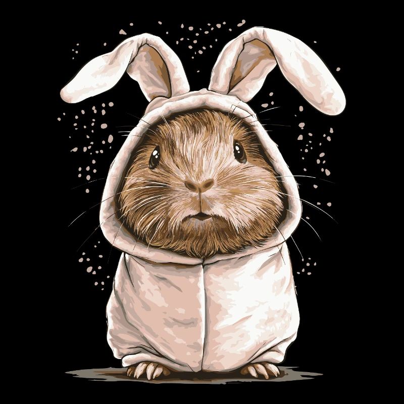 Cochon d’Inde en costume de lapin