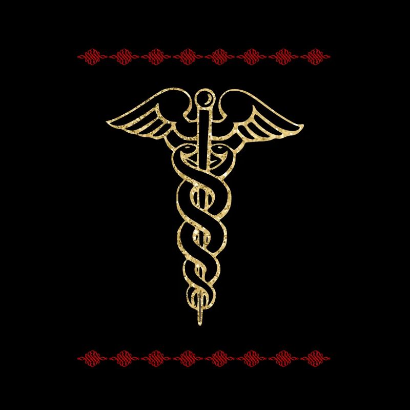 Goldenes RN Symbol Krankenschwester Krankenpfleger