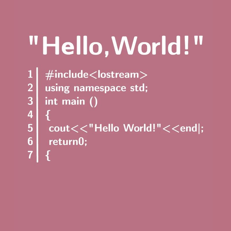 Hello Welt Programm - Programmierer T-Shirt