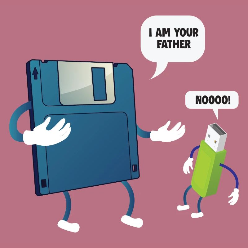 Father _ Son Floppy Disk ... Programmierer & Nerd