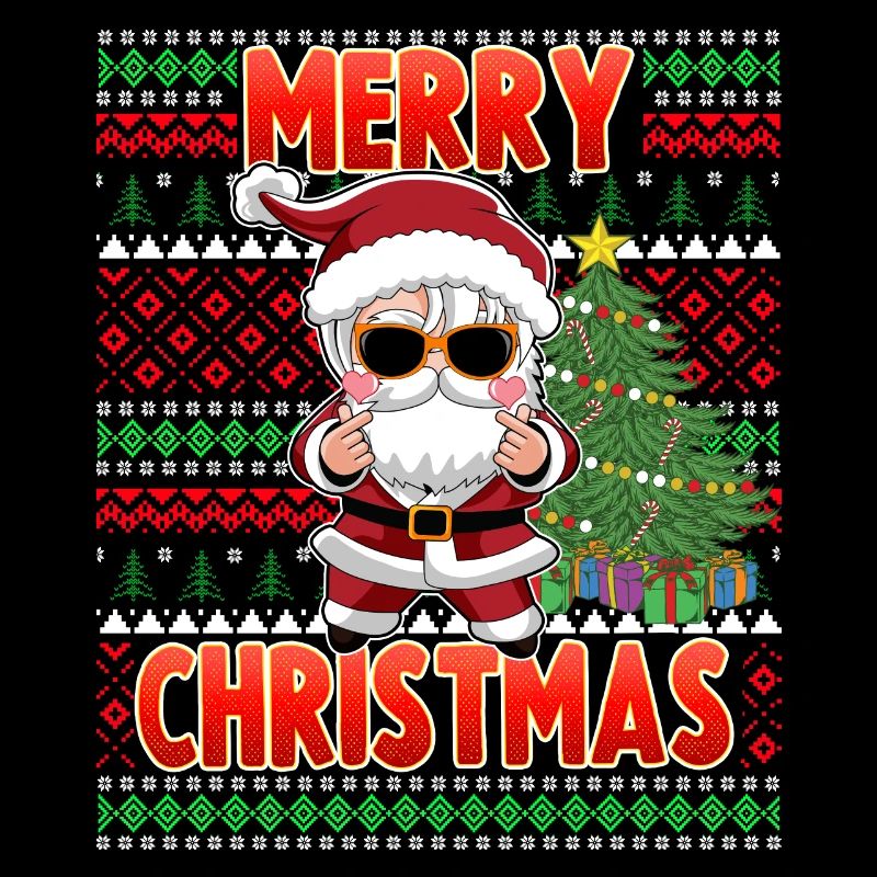 Cool K Pop Weihnachtsmann Xmas K Pop