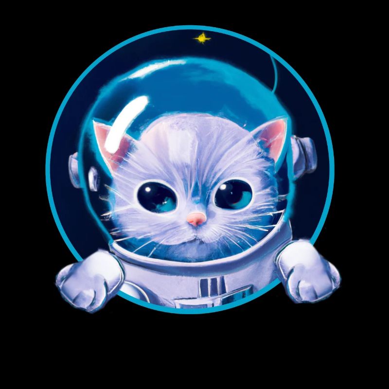 Chaton dans l’espace