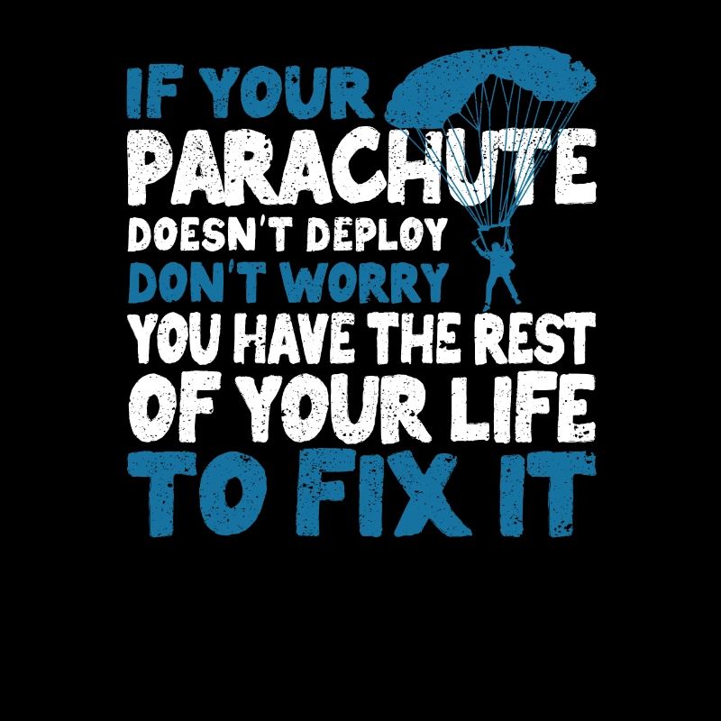 Funny Skydiver Parachutist