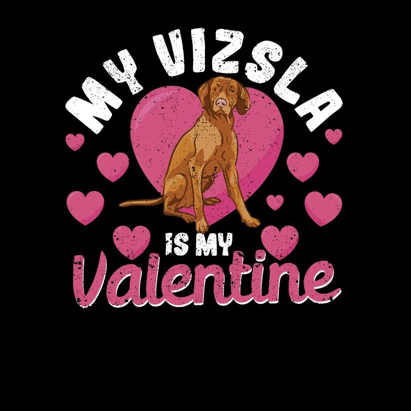 Mon Vizsla est mon Hongrois de la Saint-Valentin
