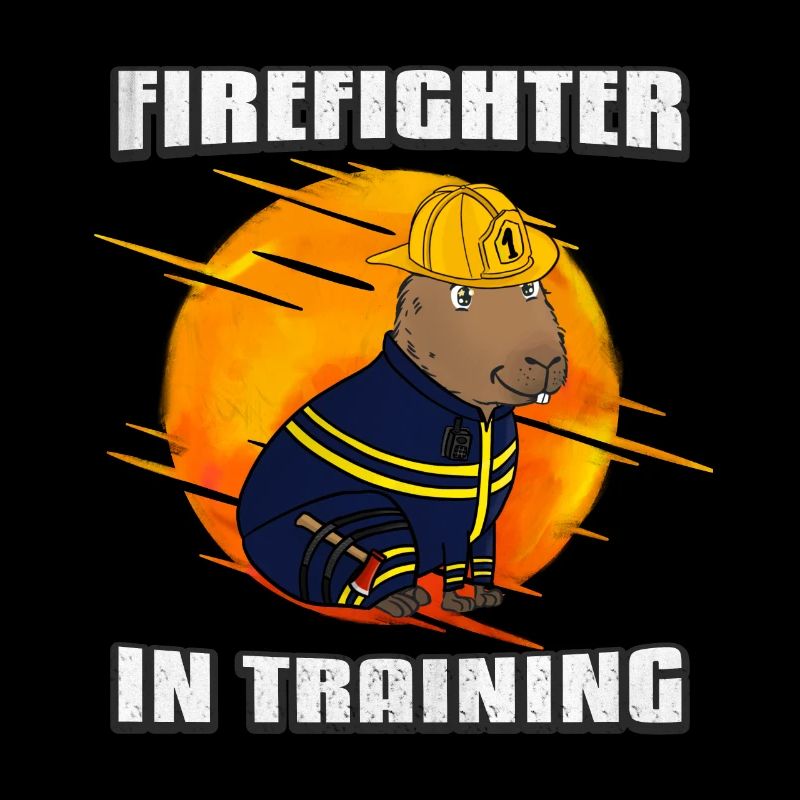 Firefighter in training