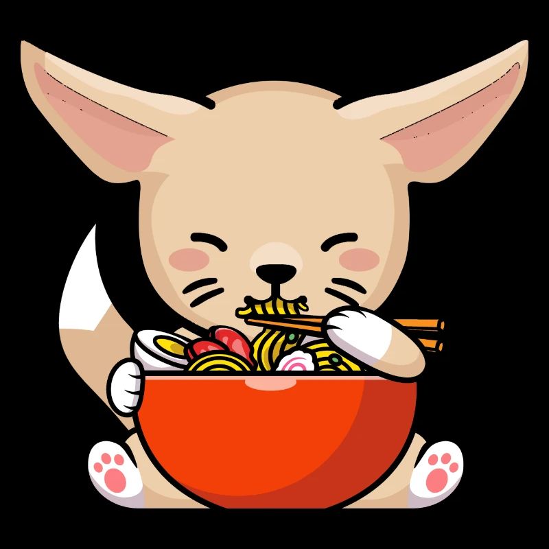 Fennec Fox Eats Ramen Noodles Fennec Foxes