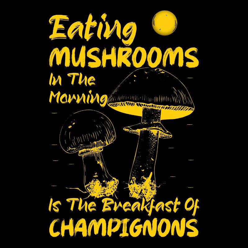 Manger des champignons dans le champignon mycologue du matin