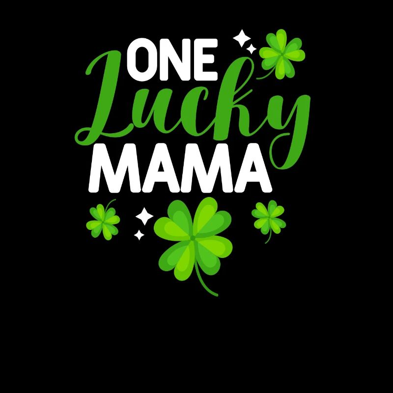Une maman heureuse Trèfles de la Saint-Patrick