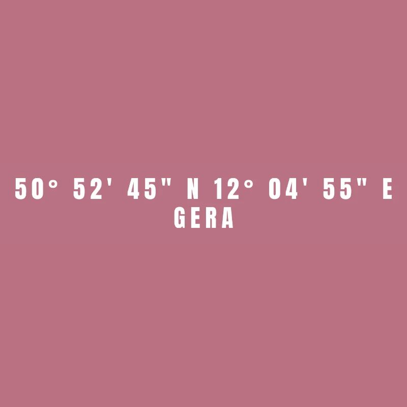 Gera, Thuringia Coordinates