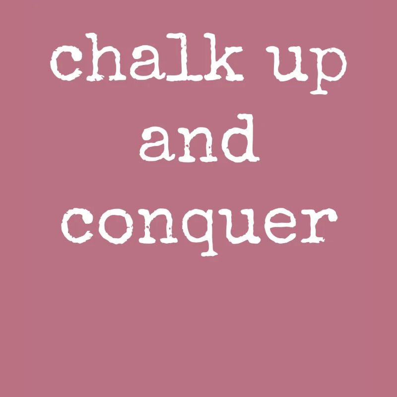 Boulderer Chalk Up et Conquer Bloc